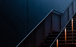 Staircase clock wall abstract cinematic - a stair case free wallpaper