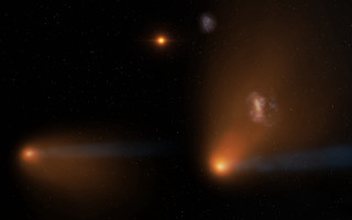 Distant objects star background space - a white dot free wallpaper