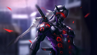 Futuristic woman sword armor cyberpunk - a sword and armor free wallpaper