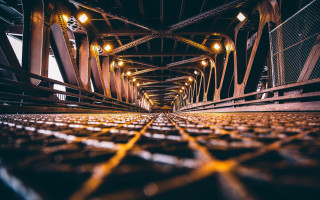 Bridge lights urban shift fall - constructivism free wallpaper for desktop