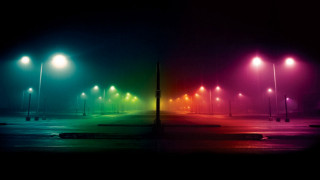 Street light night lights illumination - neon color free wallpaper