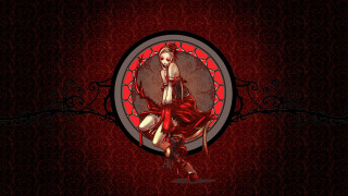 Gothic dancer red background black - a circle free wallpaper