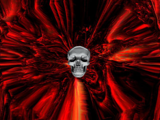 Skull red background red light - death free wallpaper