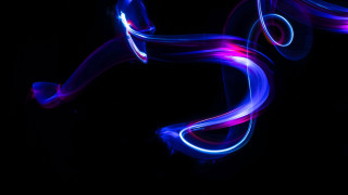 Blue purple hologram neon luminais - a hologram free wallpaper