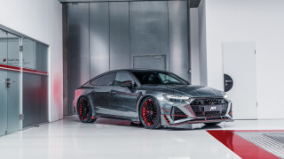 Grey car garage red line - grey free wallpaper