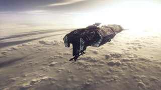 Space station clouds snow horizon - covered ground free wallpaper