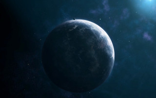 Blue planet space stars horizon - the horizon free wallpaper