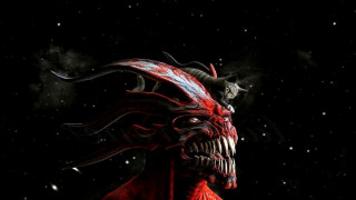 Demonic demon head demon tail - in the dark free wallpaper