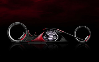 Futuristic motorcycle red black interior - a futuristic motorcycle free wallpaper
