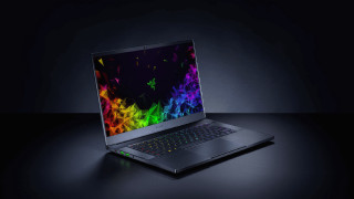 Laptop colorful screen dark surface - a dark surface free wallpaper