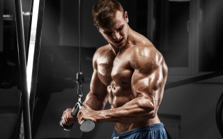 Muscular man pullup gym mirror - muscular free wallpaper