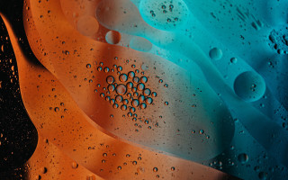 Water droplet abstract 3d planet - pattern free wallpaper for desktop