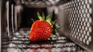 Strawberry metal shelf rivet precisionism - a strawberry free wallpaper