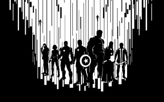 Pop art marvel silhouette girls - marvel free wallpaper for desktop