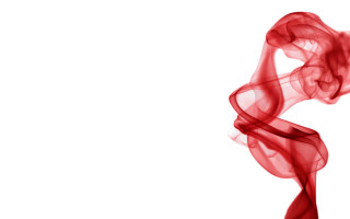 Red smoke air white background - abstract illusionism free wallpaper