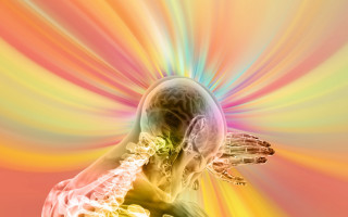 Psychedelic person rainbow swish cellphone - dmt free wallpaper