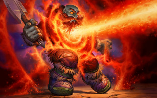 Demon fireball cartoon weapon battle - a fireball free wallpaper