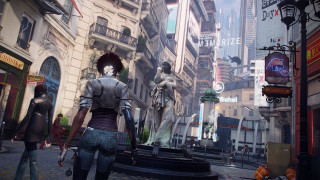 Woman city street statue face - a statue of a woman free wallpaper