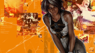 Woman holding tennis racquet court - a tennis racquet free wallpaper for desktop