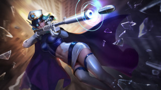 Futuristic darkskinned woman gun cape - a futuristic setting free wallpaper