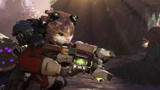 Cat gun camera furry concept - its arm free wallpaper