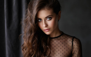 Elina karimova longhair sheer top - a black curtain free wallpaper