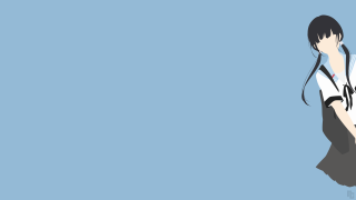 Woman backpack standing air minimalist - gradient light blue free wallpaper