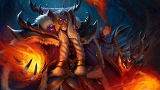 Demon horns fireball flaming sword - alejandro burdisio free wallpaper