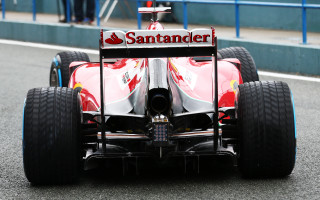 Red race car Alonso Vazquez - dynamic camera angle free wallpaper