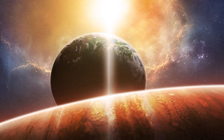 Earth space aurora milkyway starfield - a view of the earth free wallpaper for desktop