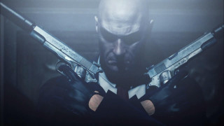 Man holding two guns dark - ultra realistic face free wallpaper