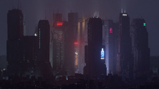 Cyberpunk cityscape night neon starry - cyberpunk city free wallpaper