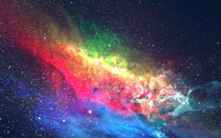 Colorful star cluster rainbow star - a rainbow free wallpaper