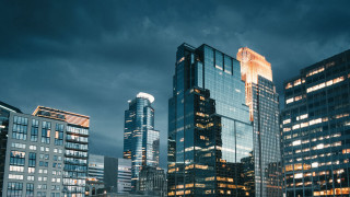 City skyline night lights clouds 3 - cityscape free wallpaper