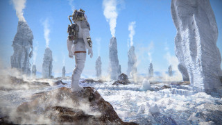 Space suit man rock steam - cedric peyravernay free wallpaper