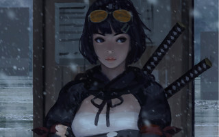 Woman white top black skirt - a white top free wallpaper