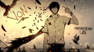 Revolution anime bird wings black - a banner free wallpaper