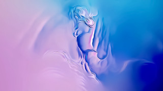 Blue pink background woman vaporwave - alberto seveso free wallpaper for desktop