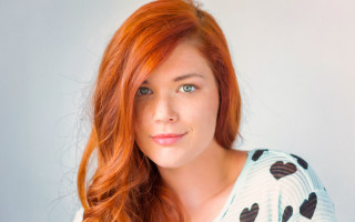 Red haired woman blue eyes 8 - claire falkenstein free wallpaper