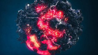 Red black city fireworks night - octane renderer free wallpaper