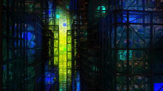 Colorful light tall structure yellow - environment free wallpaper