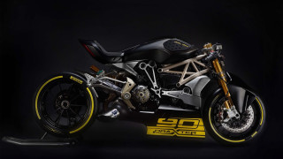 Motorcycle dark room yellow accents - the front wheel free wallpaper