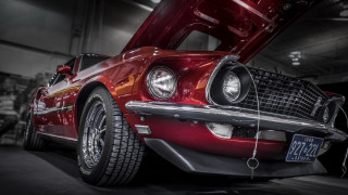 Red car garage man cobra - the background and a man free wallpaper