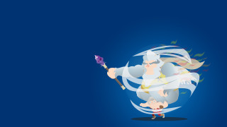 Cartoon character purple broom purple - a purple hat free wallpaper