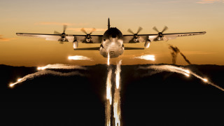 Airplane smoke sunset beach ocean - ed benedict free wallpaper for desktop