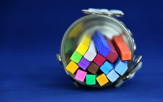 Colored wooden blocks jar pastel - a jar free wallpaper