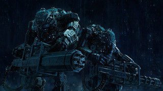 Robot rainy night aurora mecha - the rain free wallpaper