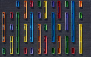Colorful wooden sticks night sky - top of a floor next free wallpaper