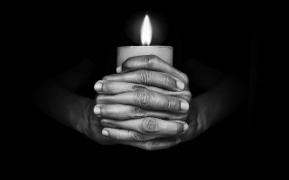 Candle hands black white arts - betye saar free wallpaper