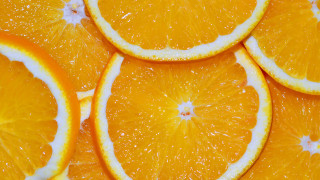 Orange slices water droplets star - brad holland free wallpaper
